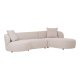 HOUSE NORDIC  Kingston Sofa - Sofa med 2 puder, hjrevendt, natur, HN1295