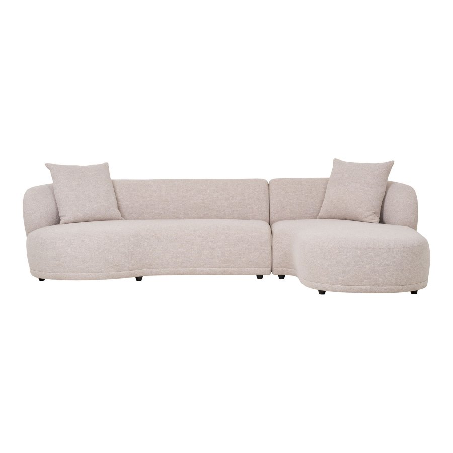 HOUSE NORDIC  Kingston Sofa - Sofa med 2 puder, hjrevendt, natur, HN1295