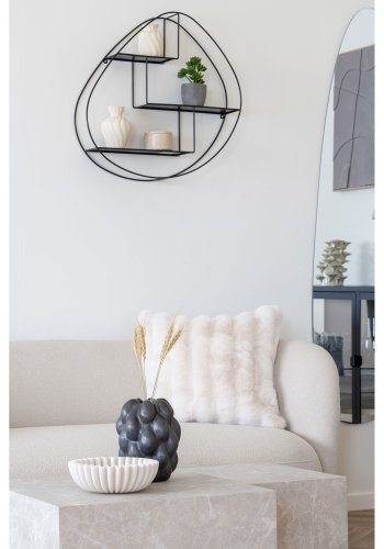 HOUSE NORDIC Mykonos 2,5 pers. sofa - sand polyester stof og metal