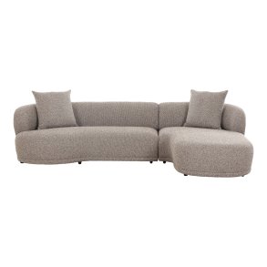 HOUSE NORDIC  Kingston Sofa - Sofa med 2 puder, hjrevendt, brun, HN1299