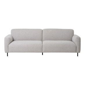 HOUSE NORDIC Salvador 3 pers. sofa - lysegr bouclé polyester stof og sort stl