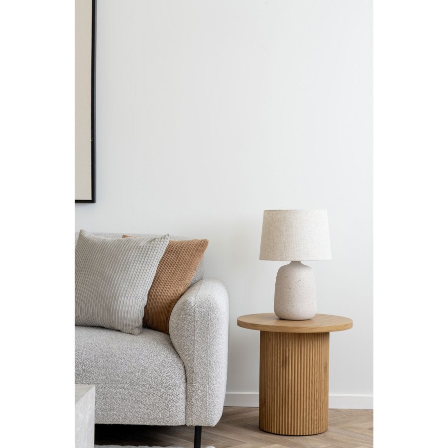 HOUSE NORDIC Salvador loungesofa, m. venstre chaiselong - lysegr bouclé polyester stof og sort