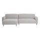 HOUSE NORDIC Salvador loungesofa, m. venstre chaiselong - lysegr bouclé polyester stof og sort