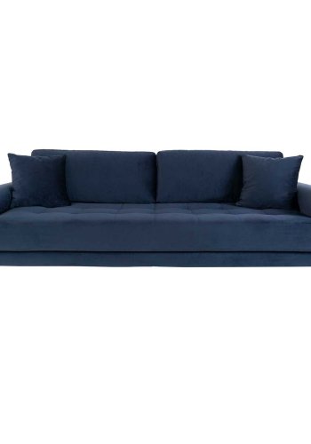 HOUSE NORDIC Lido 3 pers sofa - mrkebl velour og natur tr