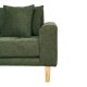 HOUSE NORDIC Lido loungesofa, m. venstre chaiselong og 4 puder - olivengrn polyester og egetr