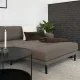 HOUSE NORDIC Lido loungesofa, hjre chaiselong, m. 4 puder - brun polyester og natur bg
