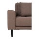HOUSE NORDIC Lido loungesofa, hjre chaiselong, m. 4 puder - brun polyester og natur bg