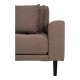 HOUSE NORDIC Lido loungesofa, venstre chaiselong, m. 4 puder - brun polyester og natur bg