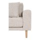 HOUSE NORDIC  Lido Lounge Sofa - Lounge Sofa, venstrevendt i beige meleret med fire puder og natur trben, HN1015