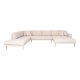 HOUSE NORDIC  Lido U-Sofa ben Ende - U-Sofa ben Ende, hjrevendt i sand med fire puder og natur trben, HN1050