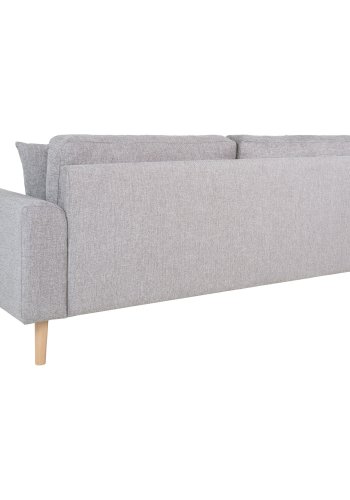 HOUSE NORDIC  Lido 2,5 Personers Sofa - 2,5 Personers Sofa, lysegr med to puder og natur trben, HN1040