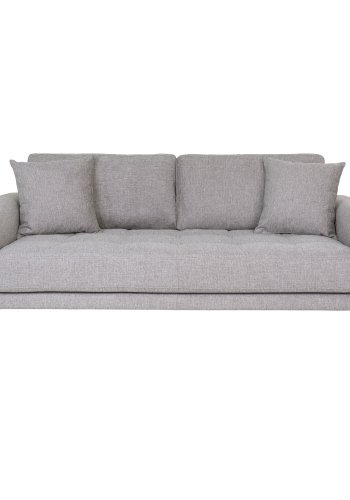 HOUSE NORDIC  Lido 2,5 Personers Sofa - 2,5 Personers Sofa, lysegr med to puder og natur trben, HN1040