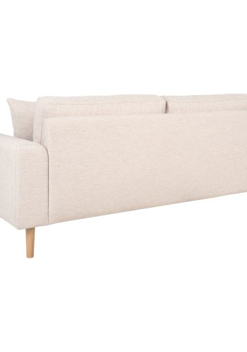 HOUSE NORDIC  Lido 2,5 Personers Sofa - 2,5 Personers Sofa, sand med to puder og natur trben, HN1050