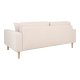HOUSE NORDIC  Lido 2,5 Personers Sofa - 2,5 Personers Sofa, sand med to puder og natur trben, HN1050