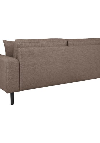 HOUSE NORDIC  Lido 2,5 Personers Sofa - 2,5 Personers Sofa, brun med to puder og sorte trben, HN1055