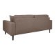 HOUSE NORDIC  Lido 2,5 Personers Sofa - 2,5 Personers Sofa, brun med to puder og sorte trben, HN1055