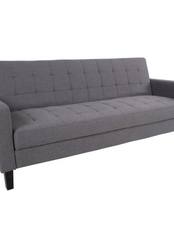 HOUSE NORDIC Milton sovesofa, m. armln og opbevaring - gr polyester og birketr