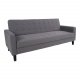 HOUSE NORDIC Milton sovesofa, m. armln og opbevaring - gr polyester og birketr