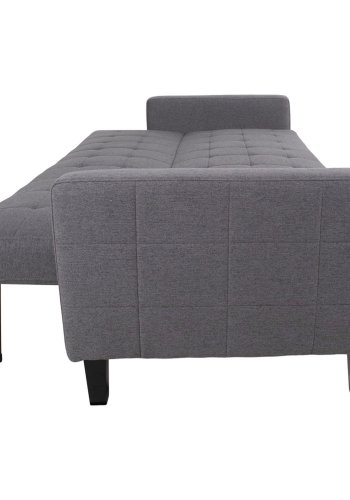 HOUSE NORDIC Milton sovesofa, m. armln og opbevaring - gr polyester og birketr