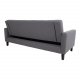 HOUSE NORDIC Milton sovesofa, m. armln og opbevaring - gr polyester og birketr
