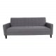HOUSE NORDIC Milton sovesofa, m. armln og opbevaring - gr polyester og birketr
