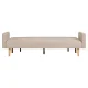 HOUSE NORDIC Kells sovesofa - mrk sand polyester og natur tr