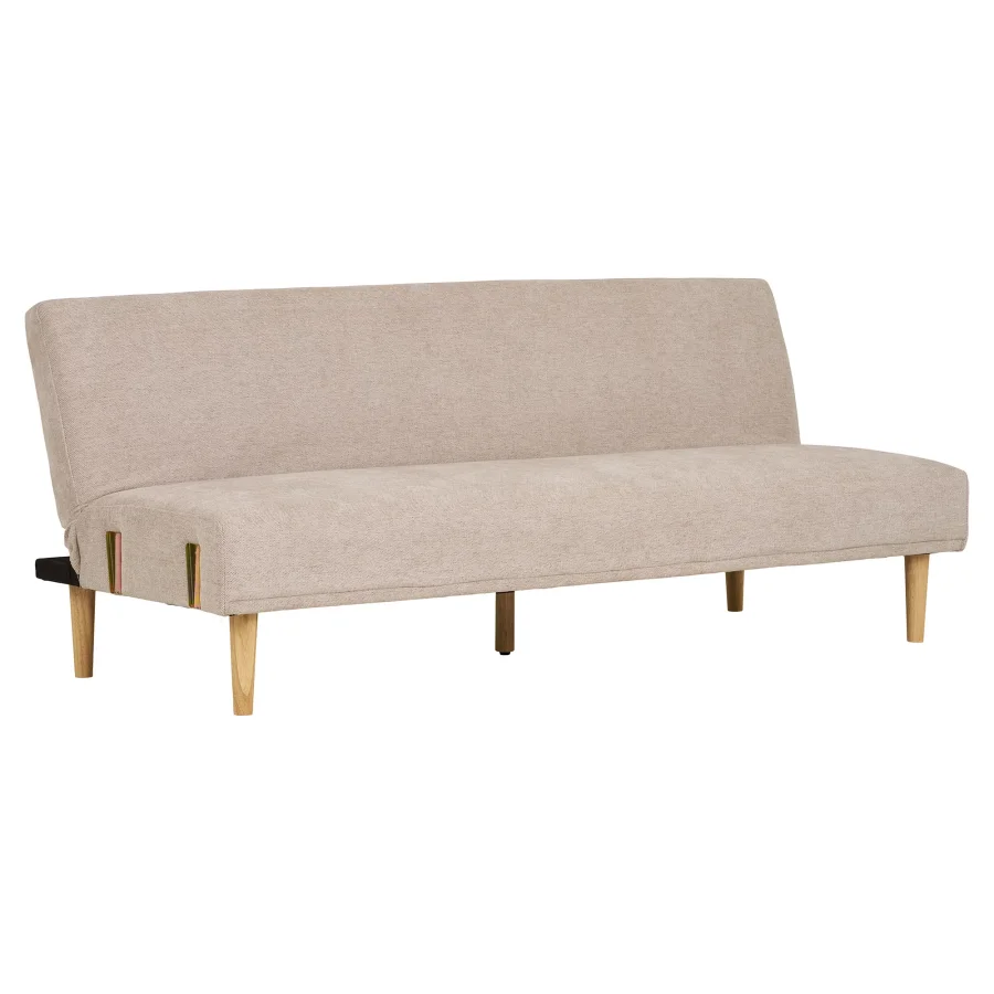 HOUSE NORDIC Kells sovesofa - mrk sand polyester og natur tr