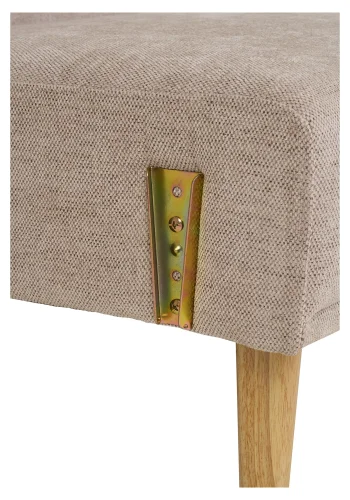 HOUSE NORDIC Kells sovesofa - mrk sand polyester og natur tr