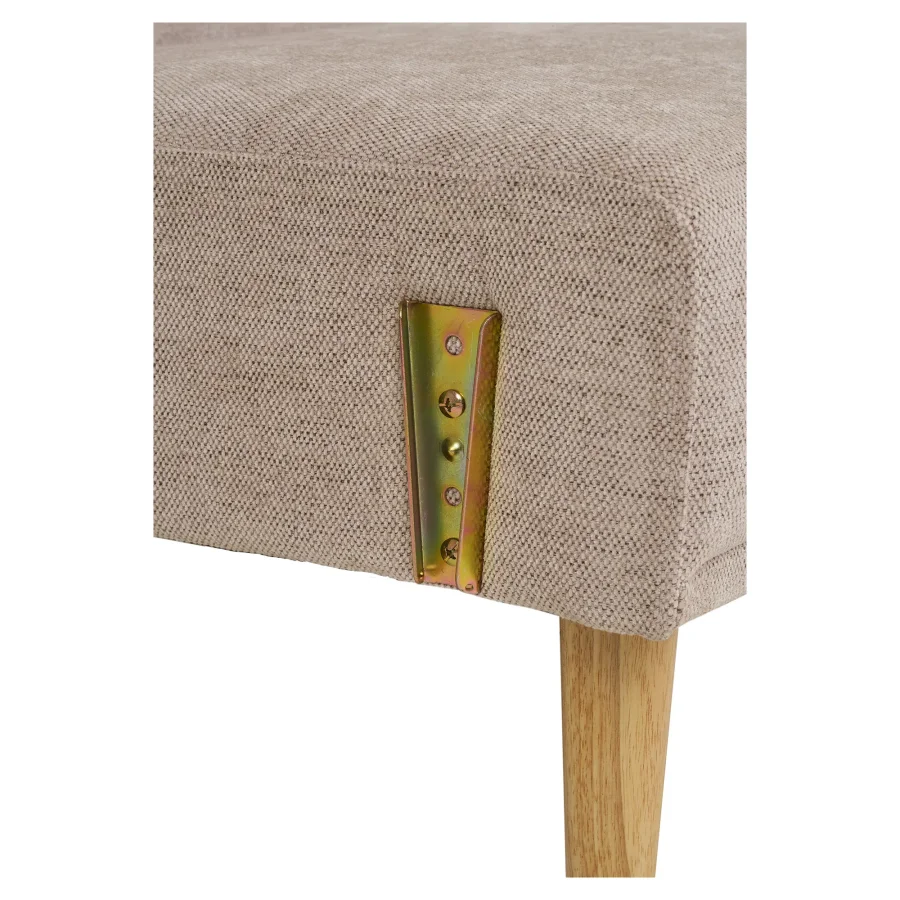 HOUSE NORDIC Kells sovesofa - mrk sand polyester og natur tr