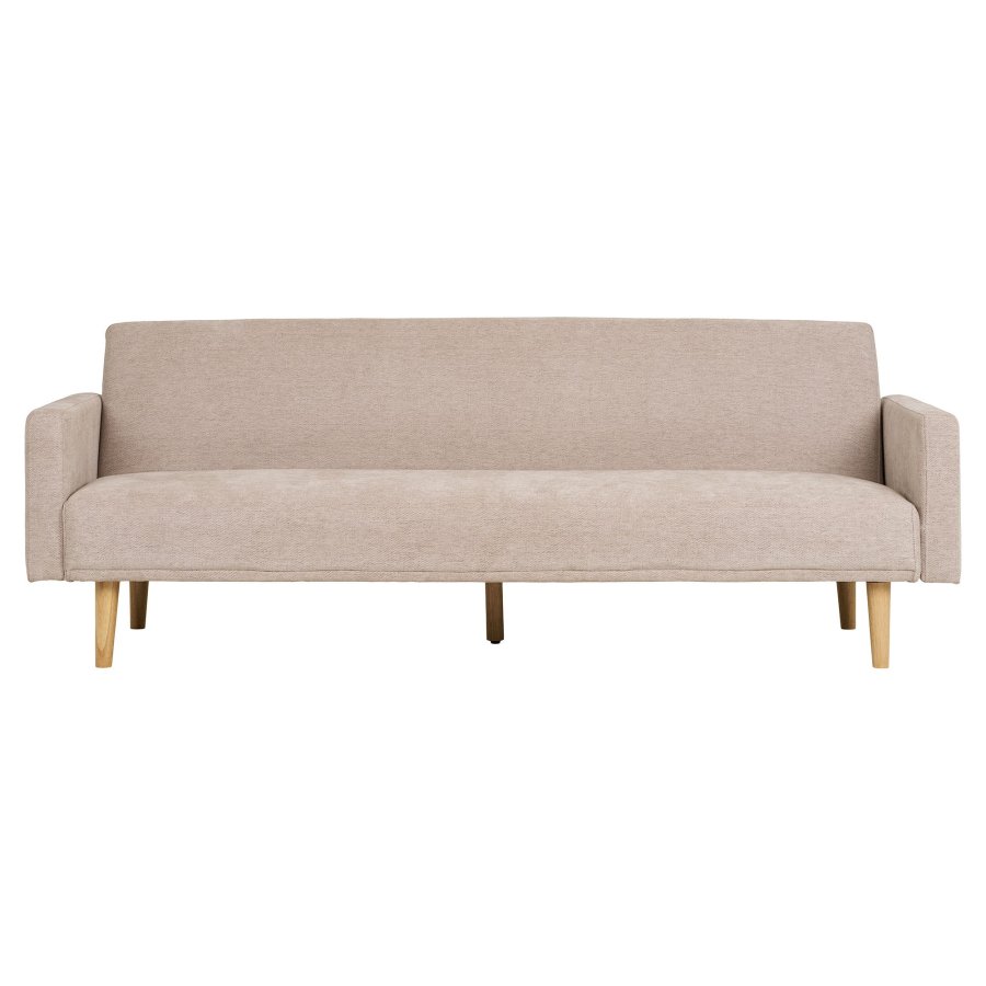 HOUSE NORDIC Kells sovesofa - mrk sand polyester og natur tr