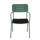 VENTURE DESIGN Nicke havestol, m. armln og sort hynde - grn stl