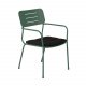 VENTURE DESIGN Nicke havestol, m. armln og sort hynde - grn stl