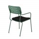 VENTURE DESIGN Nicke havestol, m. armln og sort hynde - grn stl