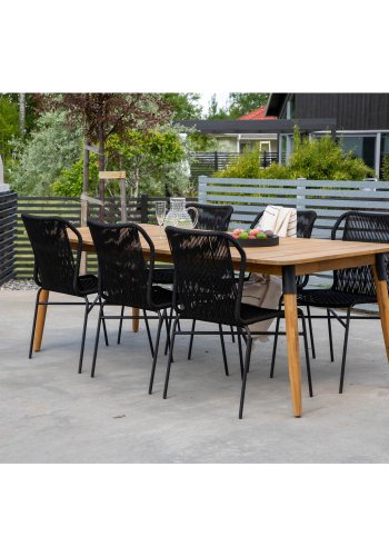 VENTURE DESIGN Julian havebord - brun akacietr (210x100)