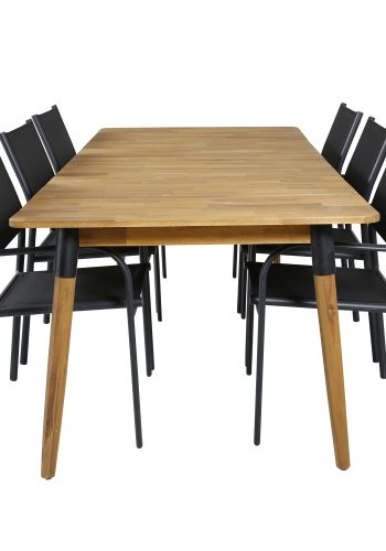 VENTURE DESIGN Julian havebord - brun akacietr (210x100)