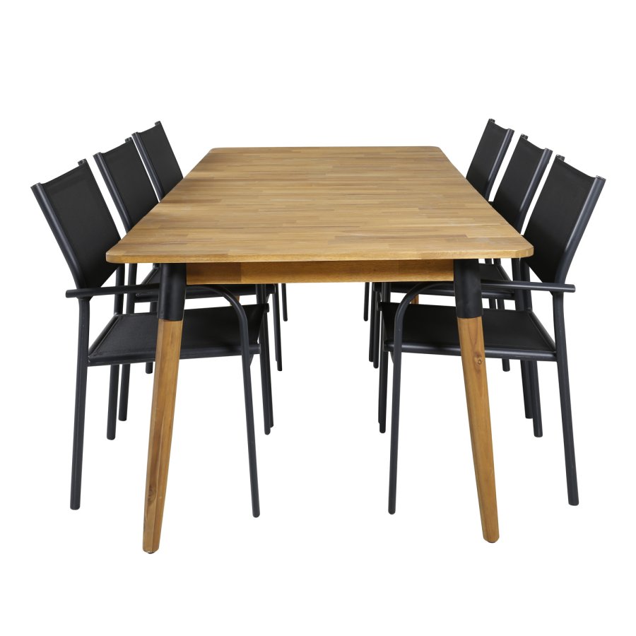 VENTURE DESIGN Julian havebord - brun akacietr (210x100)