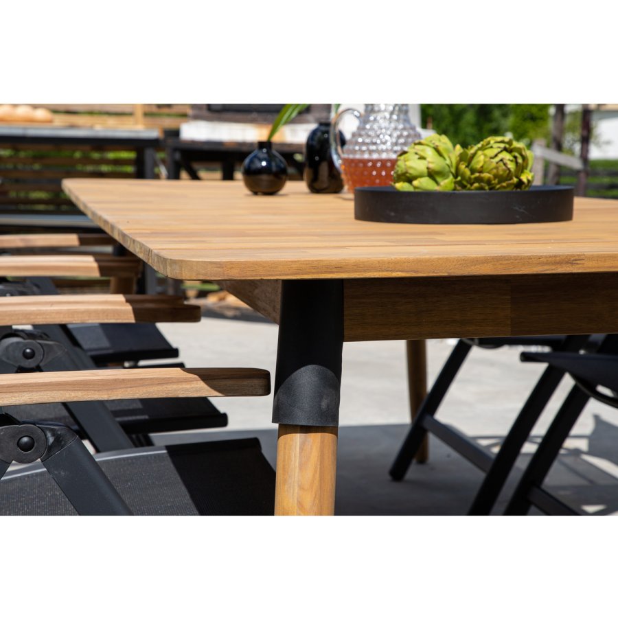 VENTURE DESIGN Julian havebord - brun akacietr (210x100)