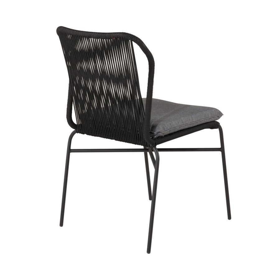 VENTURE DESIGN Julian havestol, m. gr hynde - sort reb og stl