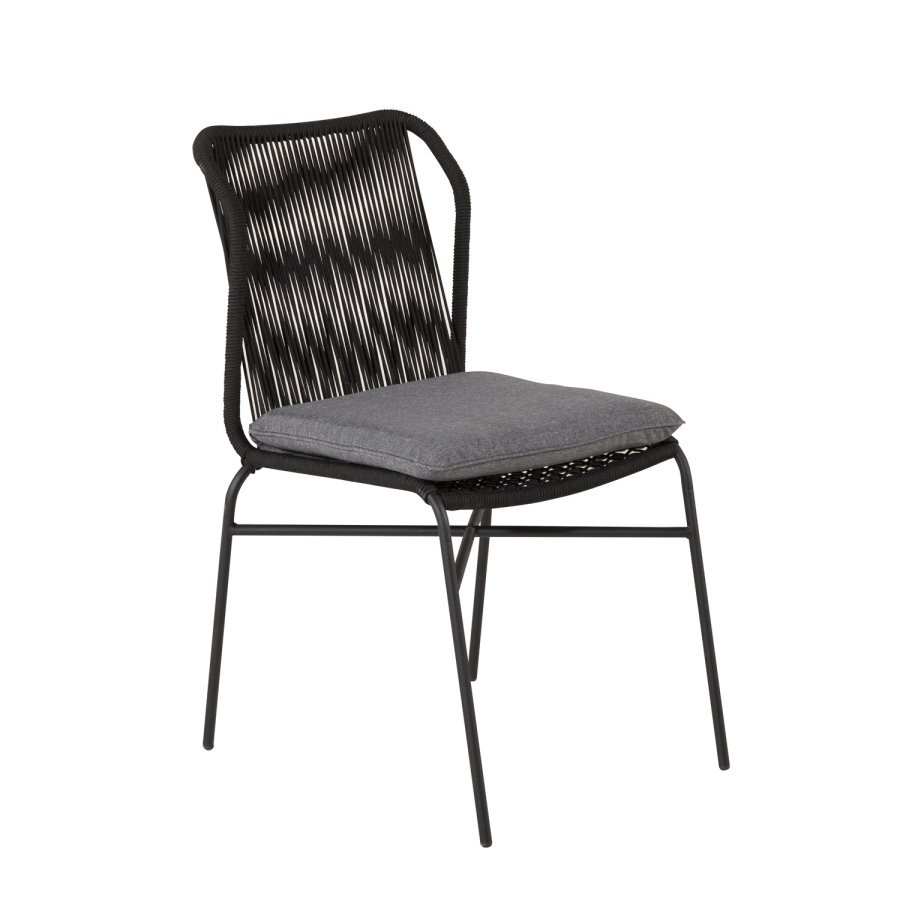 VENTURE DESIGN Julian havestol, m. gr hynde - sort reb og stl