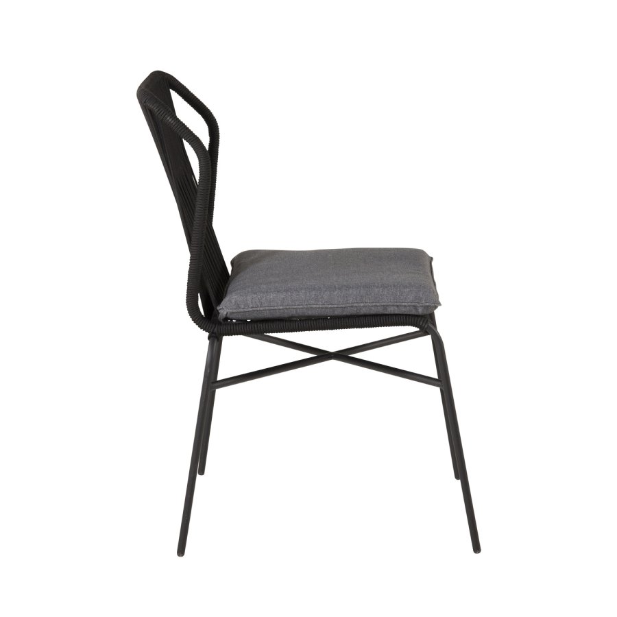 VENTURE DESIGN Julian havestol, m. gr hynde - sort reb og stl