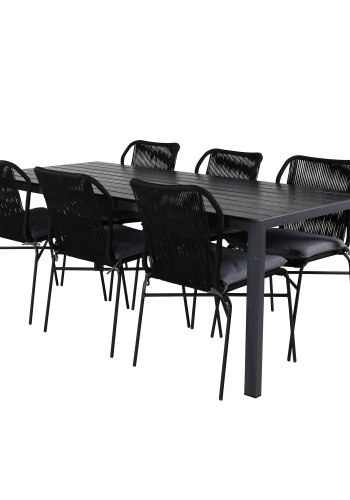 VENTURE DESIGN Julian havestol, m. gr hynde - sort reb og stl