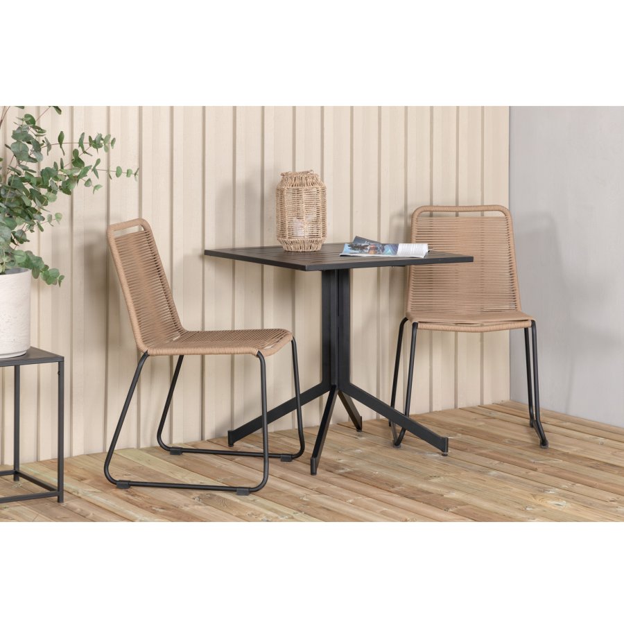 VENTURE DESIGN Way havebord - sort aluminium (70x70)