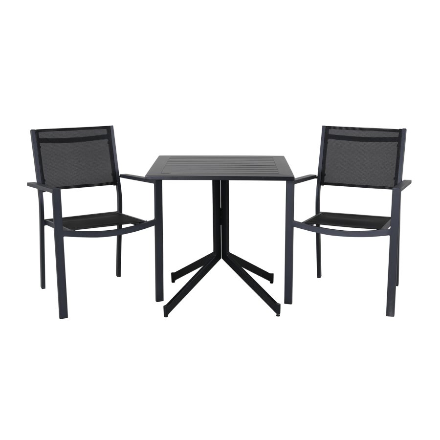 VENTURE DESIGN Way havebord - sort aluminium (70x70)