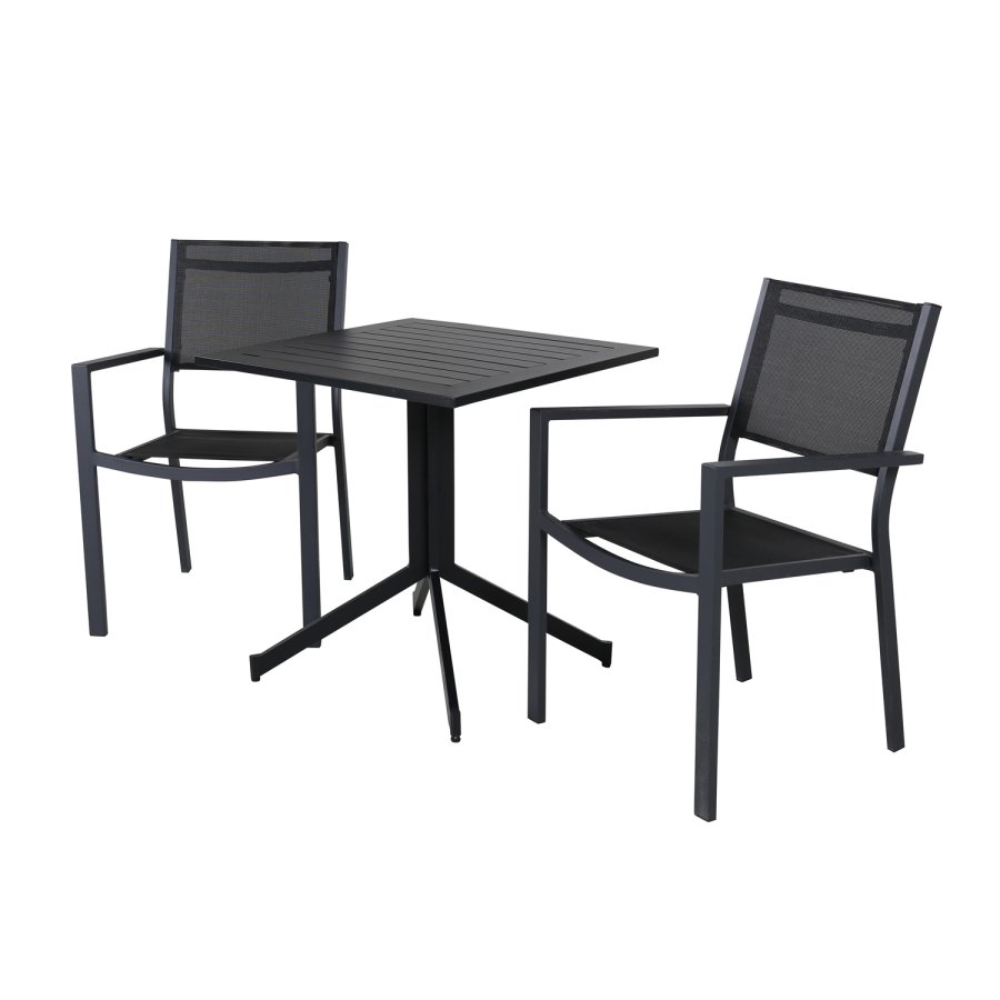 VENTURE DESIGN Way havebord - sort aluminium (70x70)