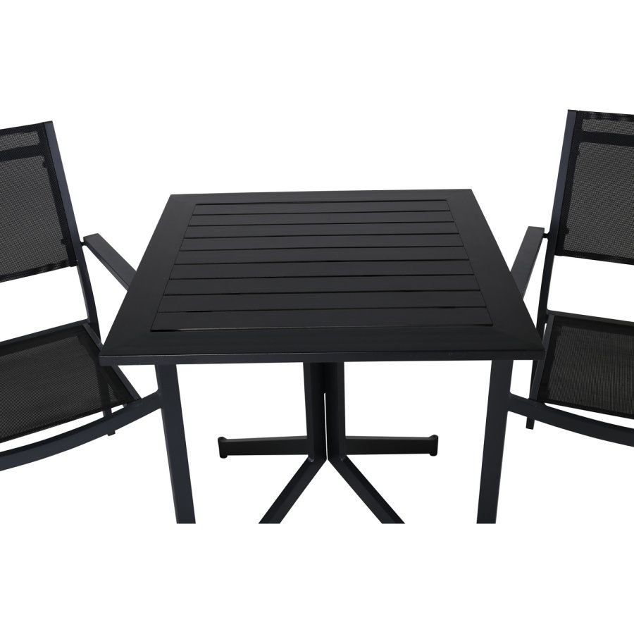 VENTURE DESIGN Way havebord - sort aluminium (70x70)