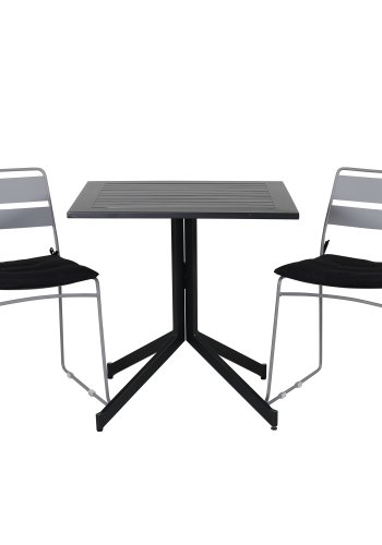 VENTURE DESIGN Way havebord - sort aluminium (70x70)