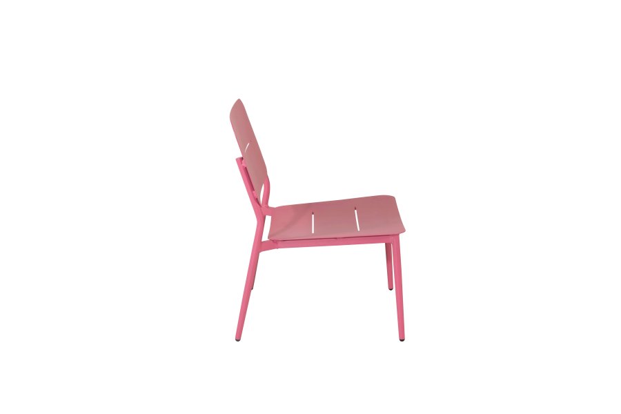 VENTURE DESIGN Lina loungestol, m. hynde - sort polyester og pink stl