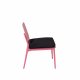 VENTURE DESIGN Lina loungestol, m. hynde - sort polyester og pink stl