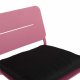 VENTURE DESIGN Lina loungestol, m. hynde - sort polyester og pink stl