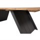 VENTURE DESIGN Doory havebord - brun akacietr og sort stl (250x100)